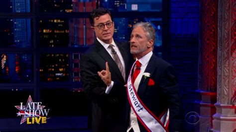 Jon Stewart on 'The Late Show': Stewart Joins Stephen Colbert for One ...