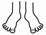 Feet Clip Art Black And White Sketch Coloring Page sketch template