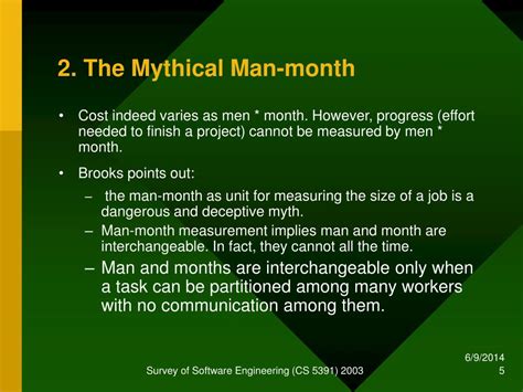 PPT - THE MYTHICAL MAN-MONTH PowerPoint Presentation, free download - ID:182592