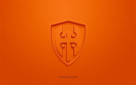 Download wallpapers Tappara, Finnish ice hockey club, creative 3D logo, orange background, 3d ...