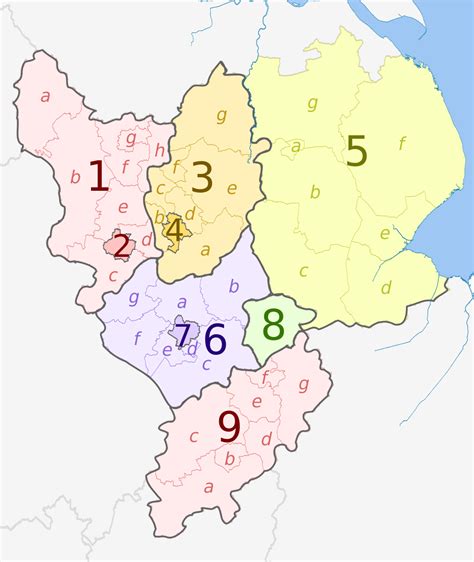 East Midlands counties 2009 map. | Midlands, Newcastle-under-lyme ...