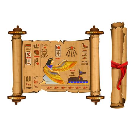 Ancient Egypt papyrus scroll cartoon vector 639517 Vector Art at Vecteezy