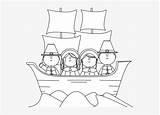 Pilgrims Mayflower Clipart sketch template