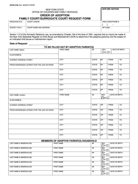 Ny Form Court Surrogate Request - Fill Online, Printable, Fillable ...