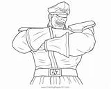 M Bison Street Fighter Coloring Page For Kids  Free sketch template