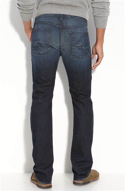 7 For All Mankind Standard Fit Slim Straight Jeans in Blue for Men (rustic amber) | Lyst