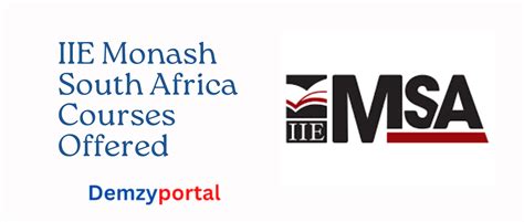 IIE Monash South Africa Courses Offered | Demzyportal