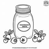 Cranberry Sauce Jar Coloring Pages sketch template