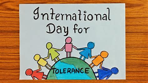 international day for tolerance(November 16)drawing |easy tolerance day ...