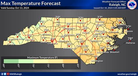 North Carolina Statewide Forecast Maps