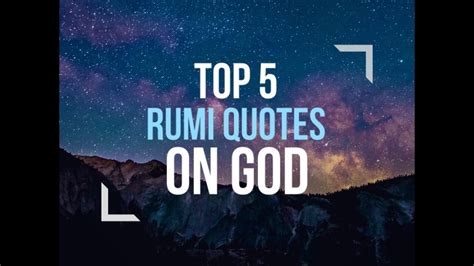 Top 5 Rumi Quotes On God - YouTube