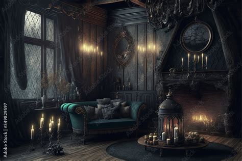 Dark Gothic Living Room