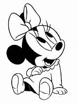 Printable Baby Minnie Mouse Coloring Pages Mouse Coloring Minnie  sketch template