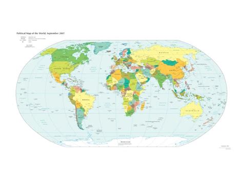 Cia World Factbook Reference Map Political World