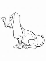 Basset Hound coloring Pages  SeaColoring sketch template