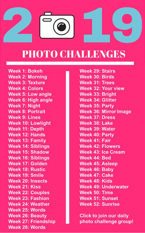 Capture the Moment: Join Our 52 Week Photo Challenge!