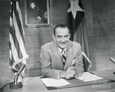 Senate Majority Leader Lyndon Johnson by Bettmann