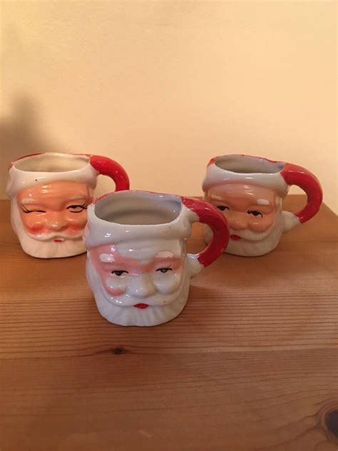 Vintage Santa Mugs Set of 3 Miniature Santa Mugs Japan | Etsy | Santa mugs, Vintage santas ...
