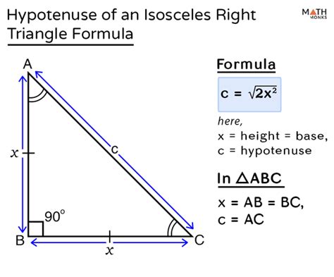 Formula for area of isosceles right triangle - infinityvere