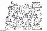 Paper Dolls 14 coloring Page sketch template