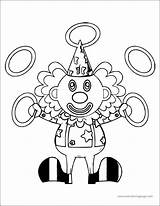 Clown Circle A4 Printable Coloring Page  Wecoloringpagecom sketch template