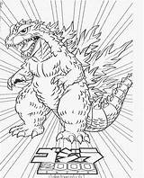 God Zilla  Free Coloring Pages sketch template