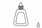 Glue Coloring Page Printable Sketch sketch template