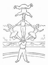 Zirkus Kleurplaten Acrobat Circo Cirque Gifs Coloriages Acrobaat Sirkus  sketch template