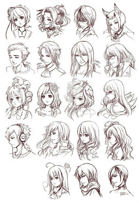 Draw Anime Hair - Manga