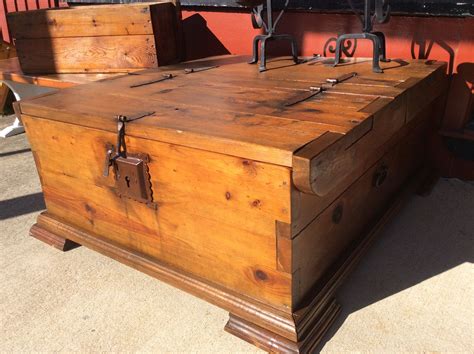 Rustic Timber Coffee table Chest. | Antique furniture for sale, Chest coffee table, Antique ...