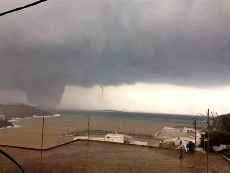 Large wedge tornado with satellite waterspout reported from Greece - Nov 6, 2013 » Severe ...