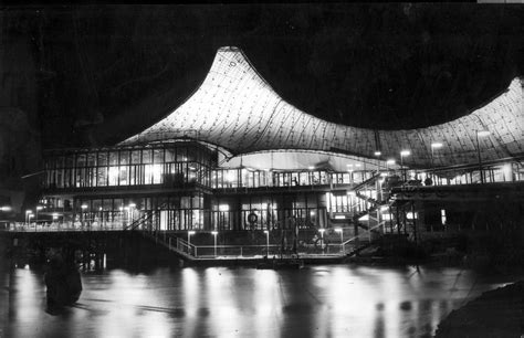 West German Pavilion, Expo '67, Montreal, by night | RIBA pix