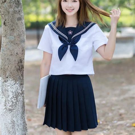 Orthodox JK Uniform Short Sleeves High School Uniforms Cute Embroidery ...