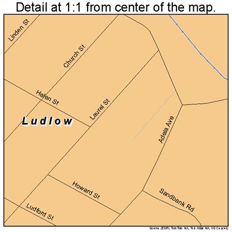 Ludlow Kentucky Street Map 2148378