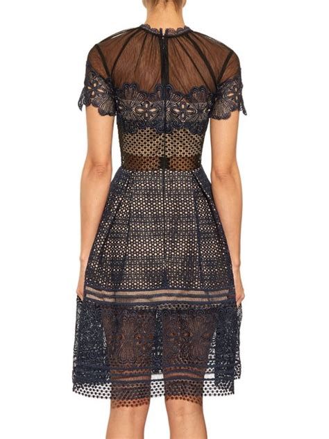 Felicia short-sleeved lace dress | Self-Portrait | MATCHESFASHION UK