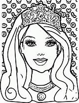 Printable Coloring Pages Barbie sketch template