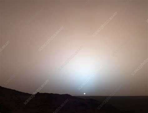 Martian sunset, Spirit rover image - Stock Image - R360/0259 - Science ...