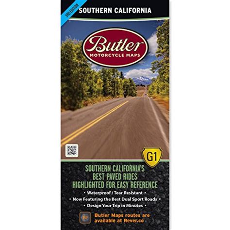 Butler Maps G1 Southern California Motorcycle Map, | Wide World Maps & MORE!