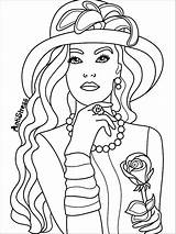 Coloring Page for Adults  People coloring pages Adult sketch template