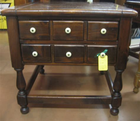 SOLD: Ethan Allen end table front | Top is 24.75 inches squa… | Flickr