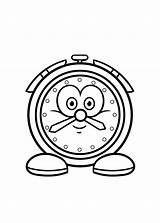 Cartoon Clock coloring Page  Download Print Or Color Online For Free sketch template