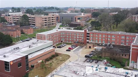 OverflightStock | Campus Buildings and Grounds, Sam Houston State University, Huntsville, Texas ...