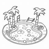 Pool Coloring Pages – Coloring Corner sketch template