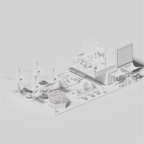 3D Model Mall Food Court – Toffu Co