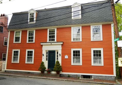 Orange House | Orange house, Exterior house colors, House exterior