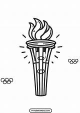 Olympic Torch Coloring Page  Printables Mania sketch template