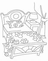 Coloring Pages Bedroom Furniture Sketch Page sketch template