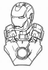 Iron Man Face Coloring Coloring Pages sketch template