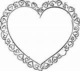 Detailed Heart Coloring Pages At GetColoringscom  Free printable sketch template