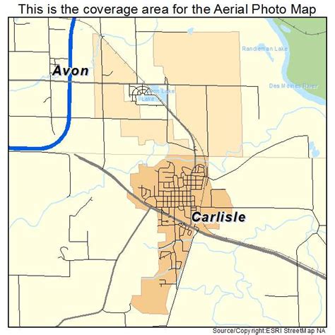 Aerial Photography Map of Carlisle, IA Iowa